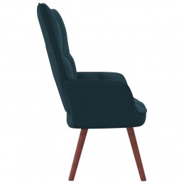 Acquista Sedia Relax Blu in Velluto con riferimento GHV-328061 della ditta GARDENHOME