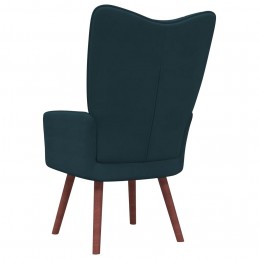 Acquista Sedia Relax Blu in Velluto con riferimento GHV-328061 della ditta GARDENHOME