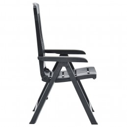 Acquista Sedie da Giardino Reclinabili 2 pz in Plastica Antracite con riferimento GHV-48768 della ditta GARDENHOME