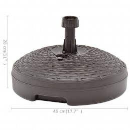 Acquista Base Ombrellone per Sabbia/Acqua 20L Marrone Rattan in Plastica con riferimento GHV-48770 della ditta GARDENHOME