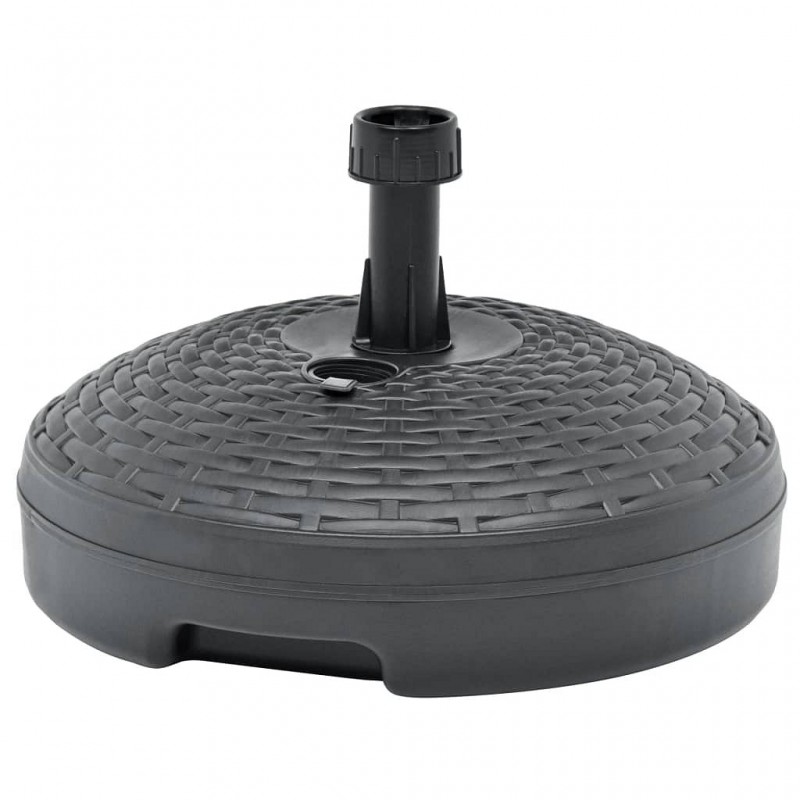 Acquista Base Ombrellone Sabbia/Acqua 20L Antracite Rattan in Plastica con riferimento GHV-48771 della ditta GARDENHOME