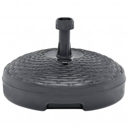Acquista Base Ombrellone Sabbia/Acqua 20L Antracite Rattan in Plastica con riferimento GHV-48771 della ditta GARDENHOME