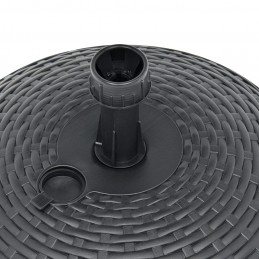 Acquista Base Ombrellone Sabbia/Acqua 20L Antracite Rattan in Plastica con riferimento GHV-48771 della ditta GARDENHOME