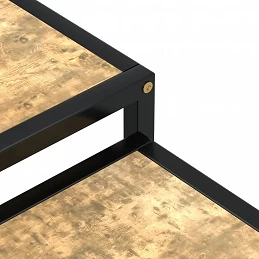 Acquista Tavolini 2 pz in MDF Neri e Gialli con riferimento GHV-331656 della ditta GARDENHOME