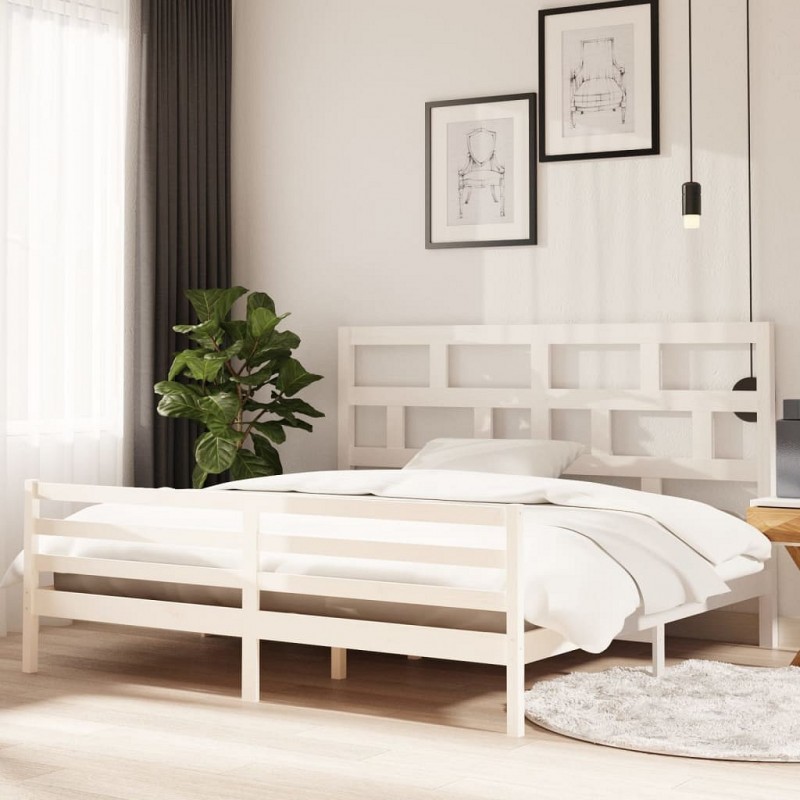 Acquista Giroletto Bianco in Legno Massello di Pino 200x200 cm con riferimento GHV-3101304 della ditta GARDENHOME