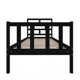 Acquista Giroletto Nero Legno Massello Nero 75x190cm 2FT6 Small Single con riferimento GHV-3101312 della ditta GARDENHOME
