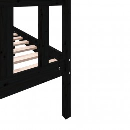 Acquista Giroletto Nero Legno Massello Nero 75x190cm 2FT6 Small Single con riferimento GHV-3101312 della ditta GARDENHOME