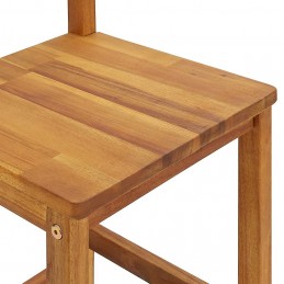 Acquista Sgabelli da Bar 4 pz in Legno Massello di Acacia con riferimento GHV-310286 della ditta GARDENHOME