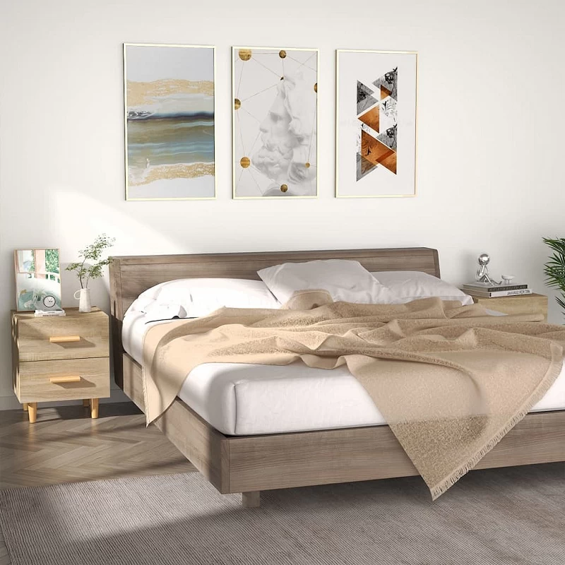 Acquista Comodini 2 pz in Rovere Sonoma 40x35x47,5 cm con riferimento GHV-811977 della ditta GARDENHOME