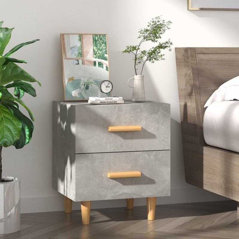 Acquista Comodino Grigio Cemento 40x35x47,5 cm con riferimento GHV-811978 della ditta GARDENHOME
