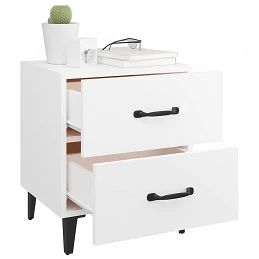 Acquista Comodini 2 pz Bianchi 40x35x47,5 cm con riferimento GHV-811989 della ditta GARDENHOME