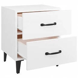 Acquista Comodini 2 pz Bianchi 40x35x47,5 cm con riferimento GHV-811989 della ditta GARDENHOME