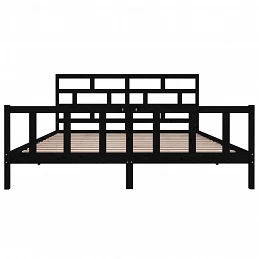 Acquista Giroletto Nero in Legno Massello di Pino 200x200 cm con riferimento GHV-3101372 della ditta GARDENHOME