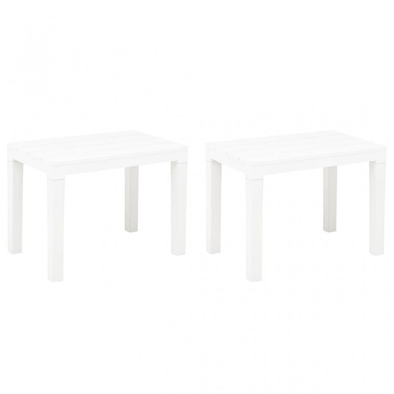 Acquista Panchine da Giardino 2 pz Bianco in Plastica con riferimento GHV-48780 della ditta GARDENHOME