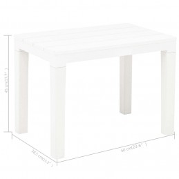 Acquista Panchine da Giardino 2 pz Bianco in Plastica con riferimento GHV-48780 della ditta GARDENHOME