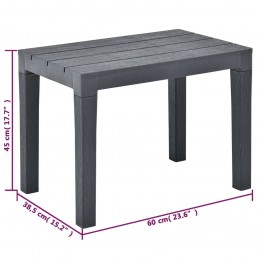 Acquista Panchine da Giardino 2 pz Antracite in Plastica con riferimento GHV-48781 della ditta GARDENHOME