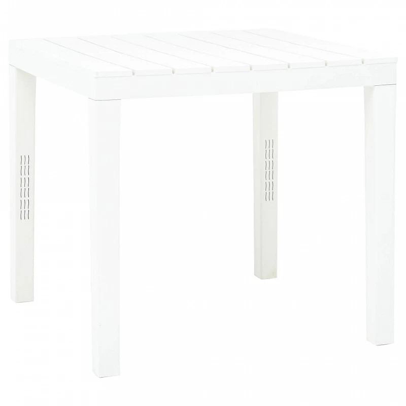 Acquista Tavolo da Giardino Bianco 78x78x72 cm in Plastica con riferimento GHV-48783 della ditta GARDENHOME