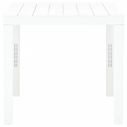 Acquista Tavolo da Giardino Bianco 78x78x72 cm in Plastica con riferimento GHV-48783 della ditta GARDENHOME