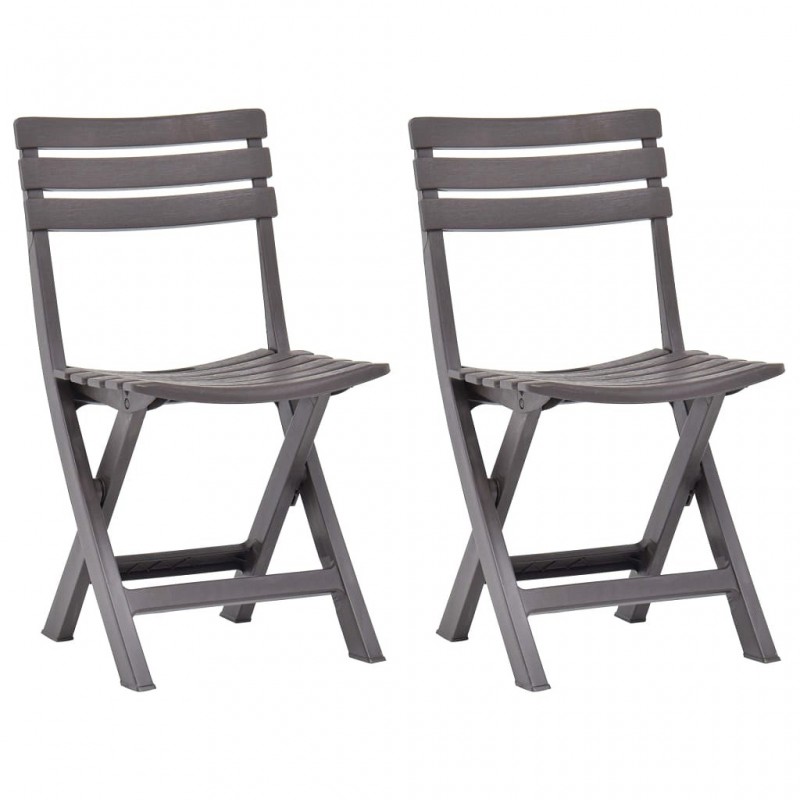 Acquista Sedie da Giardino Pieghevoli 2 pz in Plastica Moca con riferimento GHV-48788 della ditta GARDENHOME