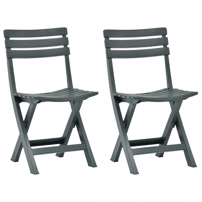 Acquista Sedie da Giardino Pieghevoli 2 pz in Plastica Verde con riferimento GHV-48789 della ditta GARDENHOME