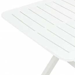 Acquista Tavolo da Giardino Bianco 79x72x70 cm Plastica con riferimento GHV-48790 della ditta GARDENHOME