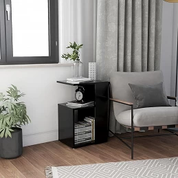 Acquista Tavolino Nero 36x30x56 cm in Truciolato con riferimento GHV-802994 della ditta GARDENHOME