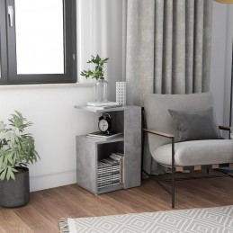 Acquista Tavolino Grigio Cemento 36x30x56 cm in Truciolato con riferimento GHV-802997 della ditta GARDENHOME