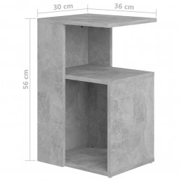 Acquista Tavolino Grigio Cemento 36x30x56 cm in Truciolato con riferimento GHV-802997 della ditta GARDENHOME