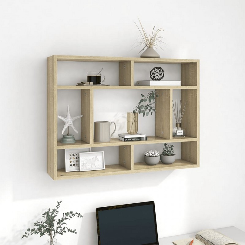 Acquista Scaffale a Parete Rovere Sonoma 75x16x55 cm in Truciolato con riferimento GHV-803005 della ditta GARDENHOME