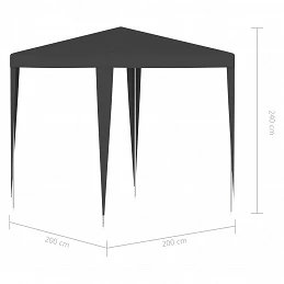 Acquista Gazebo per Feste Professionale 2x2m Antracite con riferimento GHV-48506 della ditta GARDENHOME