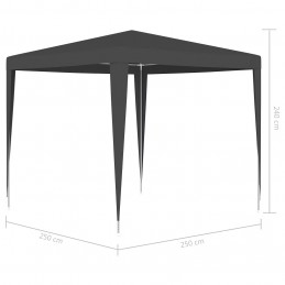 Acquista Gazebo Professionale 2,5x2,5 m Antracite 90 g/m² con riferimento GHV-48507 della ditta GARDENHOME