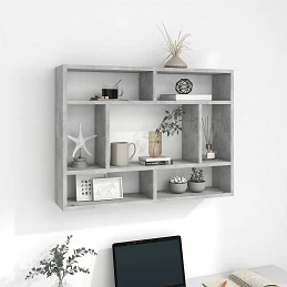Acquista Scaffale a Parete Grigio Cemento 75x16x55 cm in Truciolato con riferimento GHV-803006 della ditta GARDENHOME