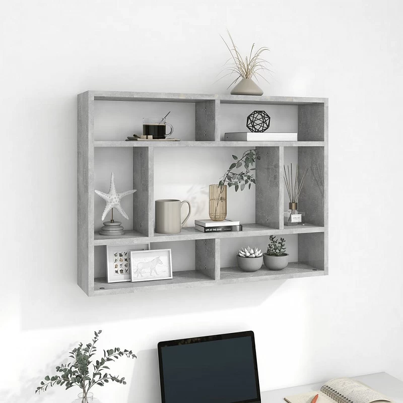 Acquista Scaffale a Parete Grigio Cemento 75x16x55 cm in Truciolato con riferimento GHV-803006 della ditta GARDENHOME