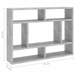 Acquista Scaffale a Parete Grigio Cemento 75x16x55 cm in Truciolato con riferimento GHV-803006 della ditta GARDENHOME