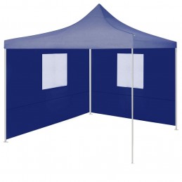 Acquista Gazebo Pieghevole Professionale 2 Pareti 2x2m Acciaio Blu con riferimento GHV-48878 della ditta GARDENHOME
