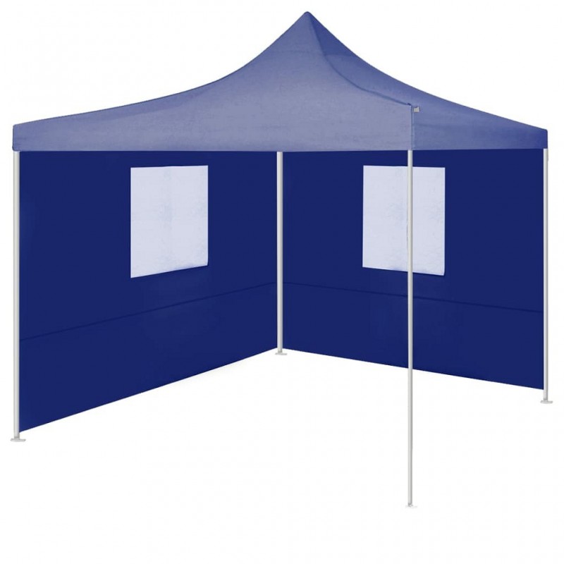 Acquista Gazebo Pieghevole Professionale 2 Pareti 2x2m Acciaio Blu con riferimento GHV-48878 della ditta GARDENHOME
