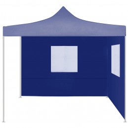 Acquista Gazebo Pieghevole Professionale 2 Pareti 2x2m Acciaio Blu con riferimento GHV-48878 della ditta GARDENHOME