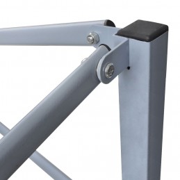 Acquista Gazebo Pieghevole Professionale 2 Pareti 2x2m Acciaio Blu con riferimento GHV-48878 della ditta GARDENHOME