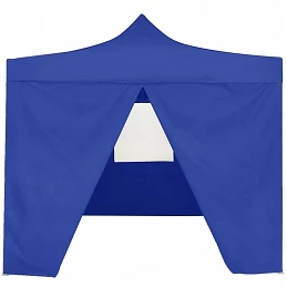 Acquista Gazebo Pieghevole Professionale 4 Pareti 2x2m Acciaio Blu con riferimento GHV-48879 della ditta GARDENHOME