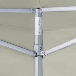 Acquista Gazebo Professionale Pieghevole con 2 Pareti 2x2m Acciaio Crema con riferimento GHV-48881 della ditta GARDENHOME