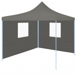 Acquista Gazebo Professionale Pieghevole 2 Pareti 2x2m Acciaio Antracite con riferimento GHV-48884 della ditta GARDENHOME