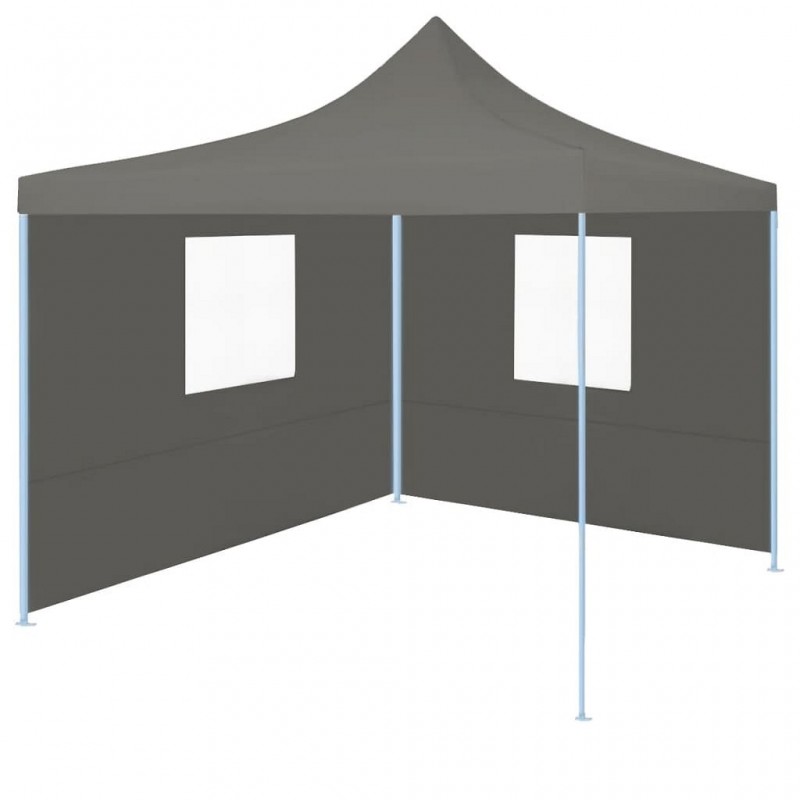 Acquista Gazebo Professionale Pieghevole 2 Pareti 2x2m Acciaio Antracite con riferimento GHV-48884 della ditta GARDENHOME