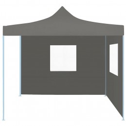 Acquista Gazebo Professionale Pieghevole 2 Pareti 2x2m Acciaio Antracite con riferimento GHV-48884 della ditta GARDENHOME