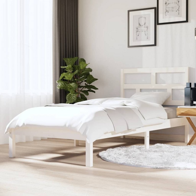 Acquista Giroletto Bianco in Legno Massello 90x190 cm 3FT Single con riferimento GHV-3101184 della ditta GARDENHOME