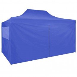 Acquista Gazebo Professionale Pieghevole con 4 Pareti 3x4m Acciaio Blu con riferimento GHV-48891 della ditta GARDENHOME