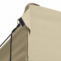 Acquista Gazebo Professionale Pieghevole con 3 Pareti 3x4m Acciaio Crema con riferimento GHV-48893 della ditta GARDENHOME
