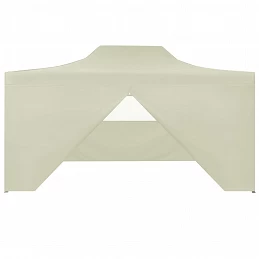 Acquista Gazebo Professionale Pieghevole con 4 Pareti 3x4m Acciaio Crema con riferimento GHV-48894 della ditta GARDENHOME