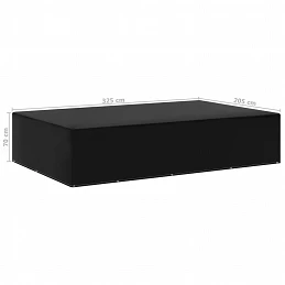 Acquista Copertura per Mobili da Giardino con 12 Occhielli 325x205x70 cm con riferimento GHV-48634 della ditta GARDENHOME