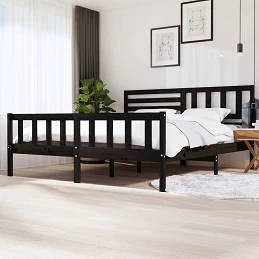Acquista Giroletto Nero in Legno Massello 200x200 cm con riferimento GHV-3101177 della ditta GARDENHOME