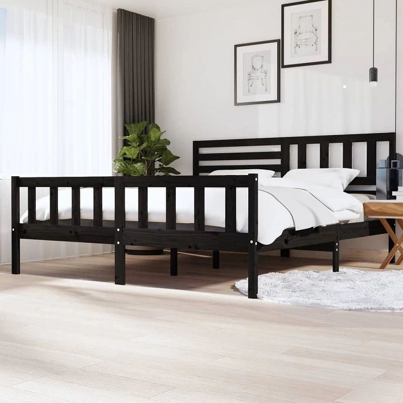 Acquista Giroletto Nero in Legno Massello 200x200 cm con riferimento GHV-3101177 della ditta GARDENHOME